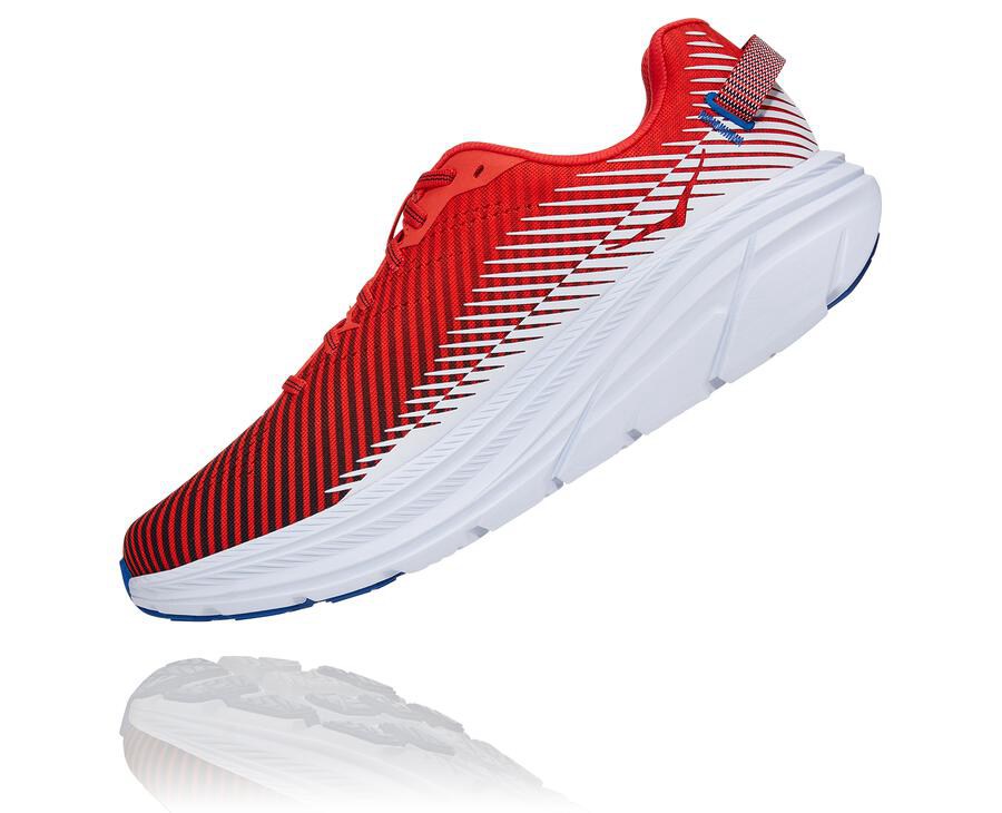 Zapatillas Running Hoka One One Hombre - Rincon 2 - Rojas/Blancas - SYX549610